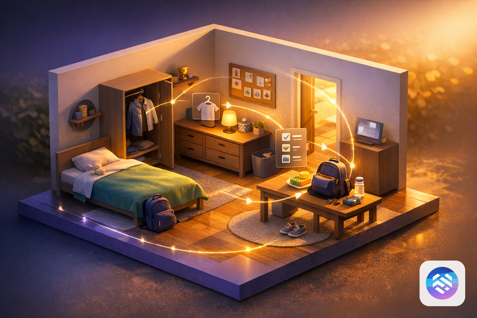 Visual routine examples for ADHD and autism: make one transition easier this week